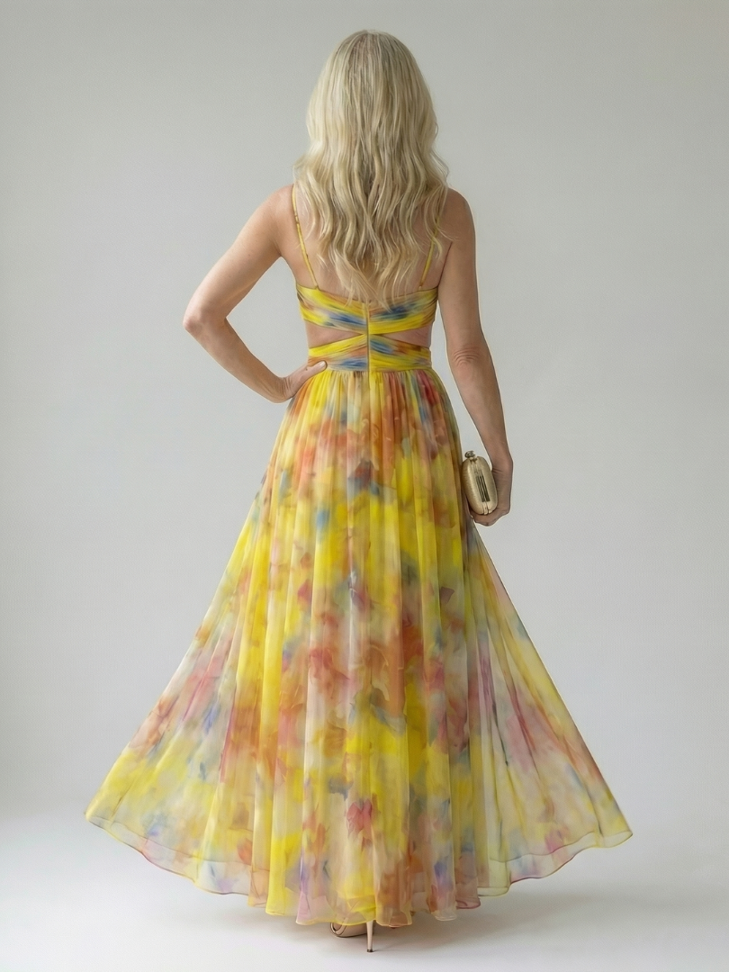 Elise | Wrap Maxi Dress with Gradient