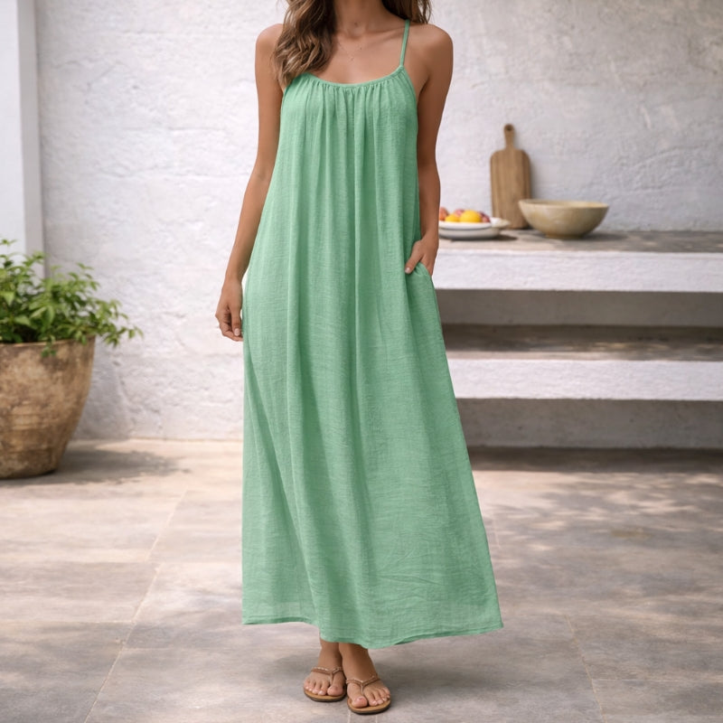 ISLA | Maxi Abito Leggero con Vita Regolabile per una Vestibilità Perfetta