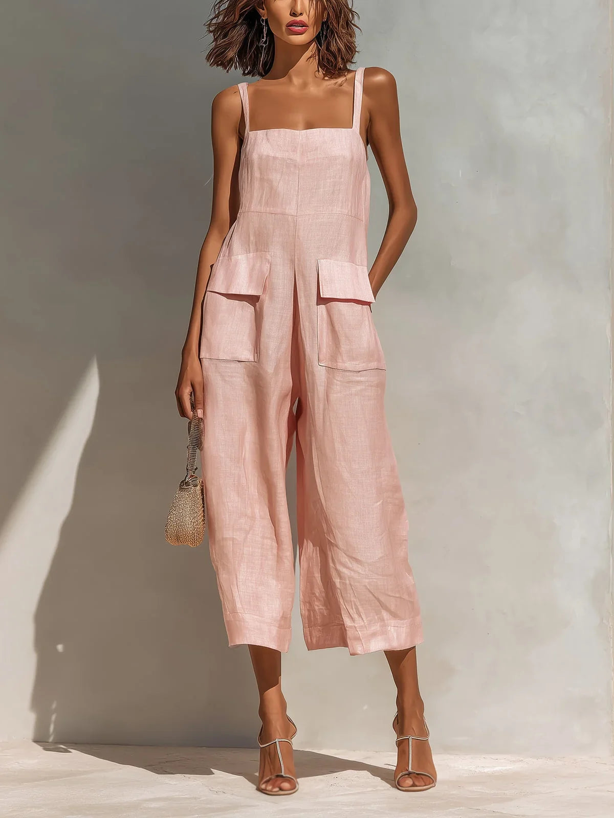 Marisol | Linen-Cotton Jumpsuit
