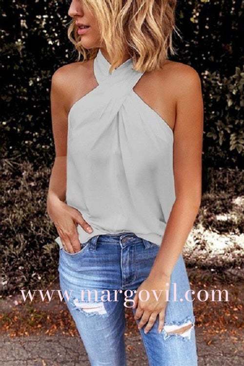 Top senza maniche Margovil Criss Cross Halter