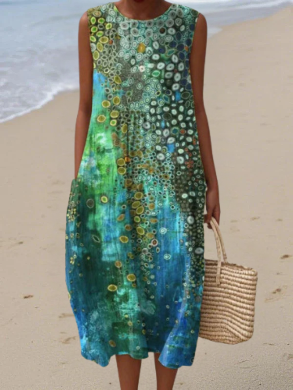 Jasmine | Sleeveless A-Line Maxi Dress