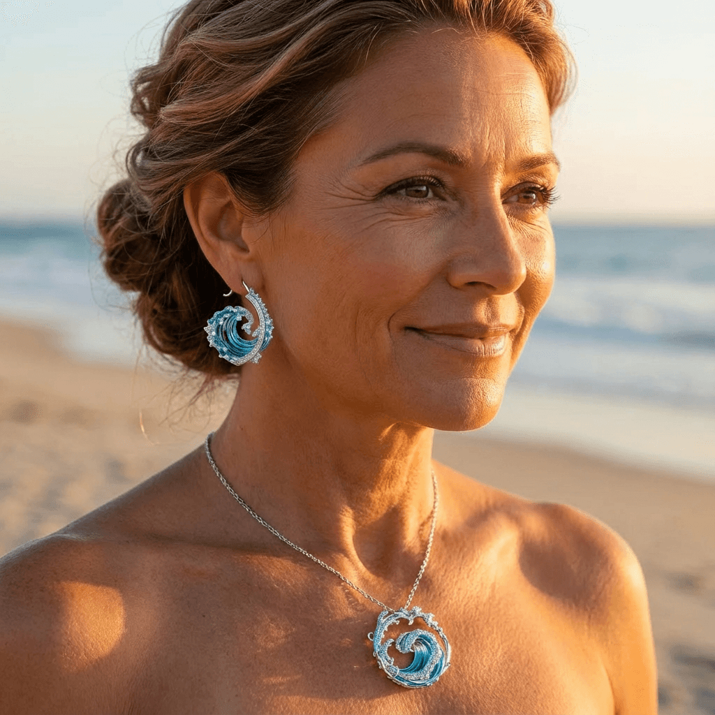Collana in Argento Ocean's Oath con Orecchini in Omaggio – Offerta a Tempo Limitato