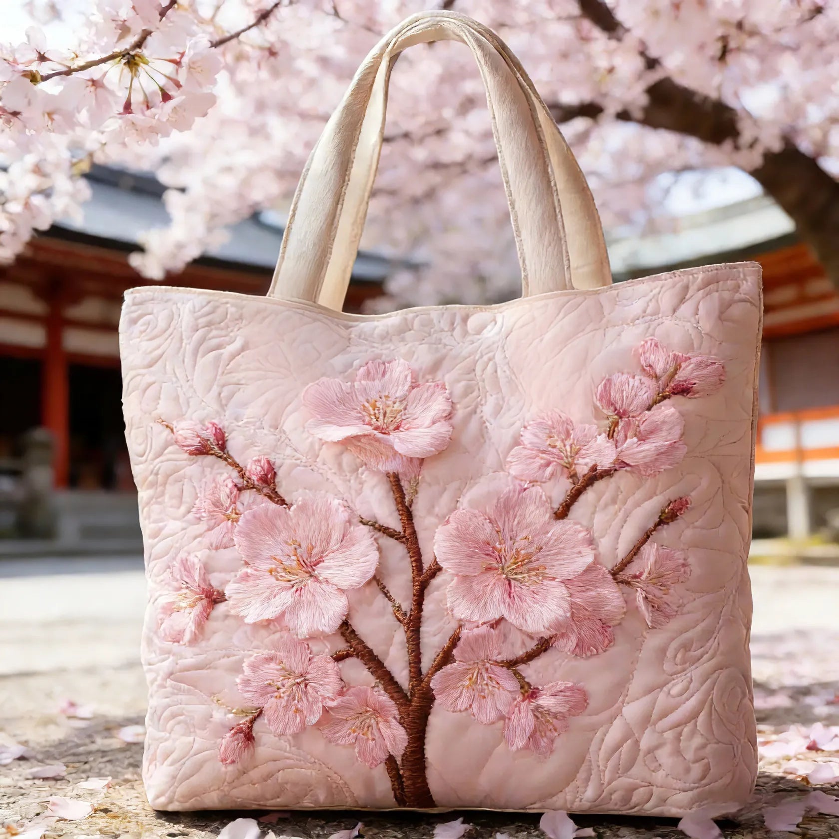 Blossom Serenity | Borsa a Spalla Fatta a Mano