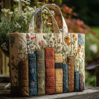 Sacca Artigianale Matelassé - Libri e Fiori