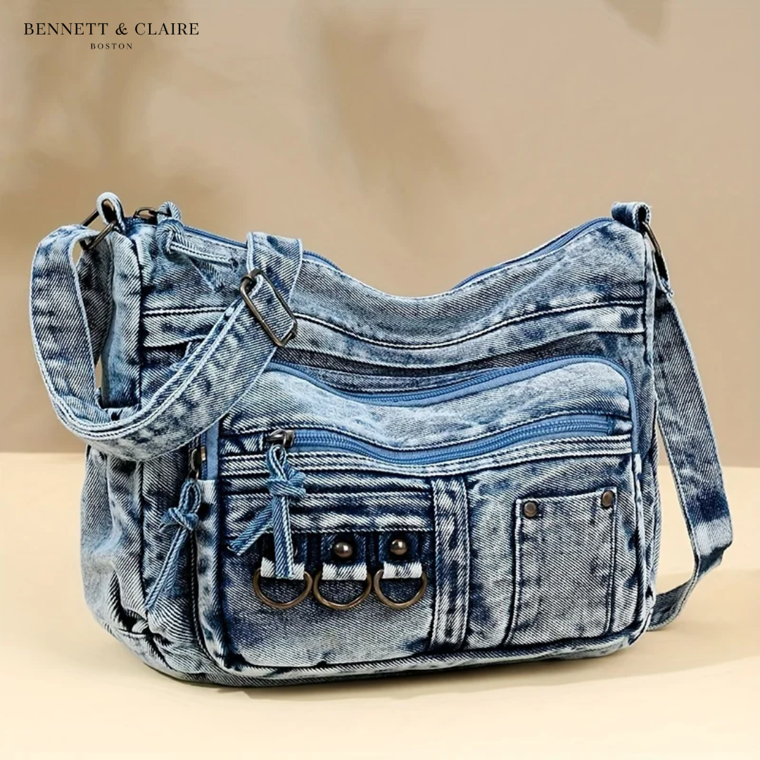 Borsa a tracolla in denim Debra™