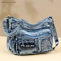 Borsa a tracolla in denim Debra™