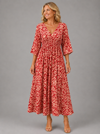 Althea™ | Vestito Midi Bohemien Flow