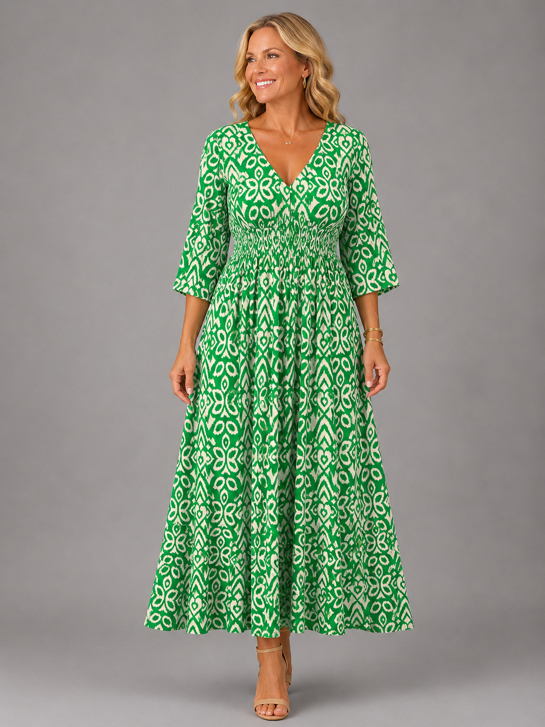 Althea™ | Vestito Midi Bohemien Flow