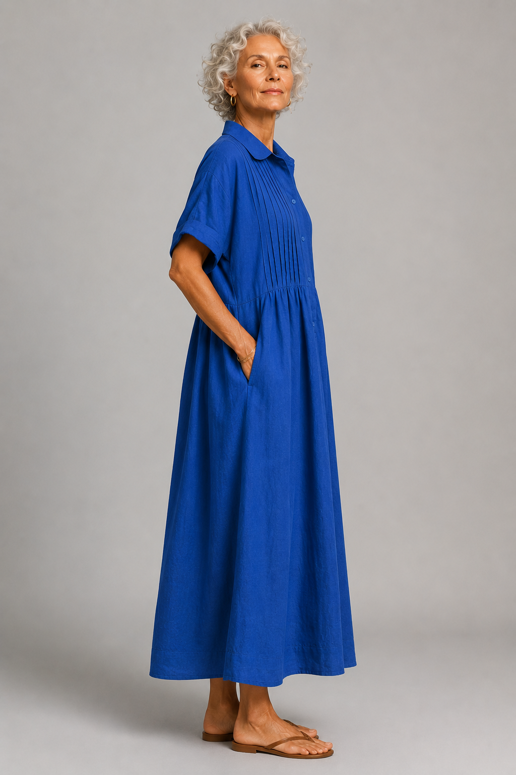 Océane | Abito estivo maxi blu
