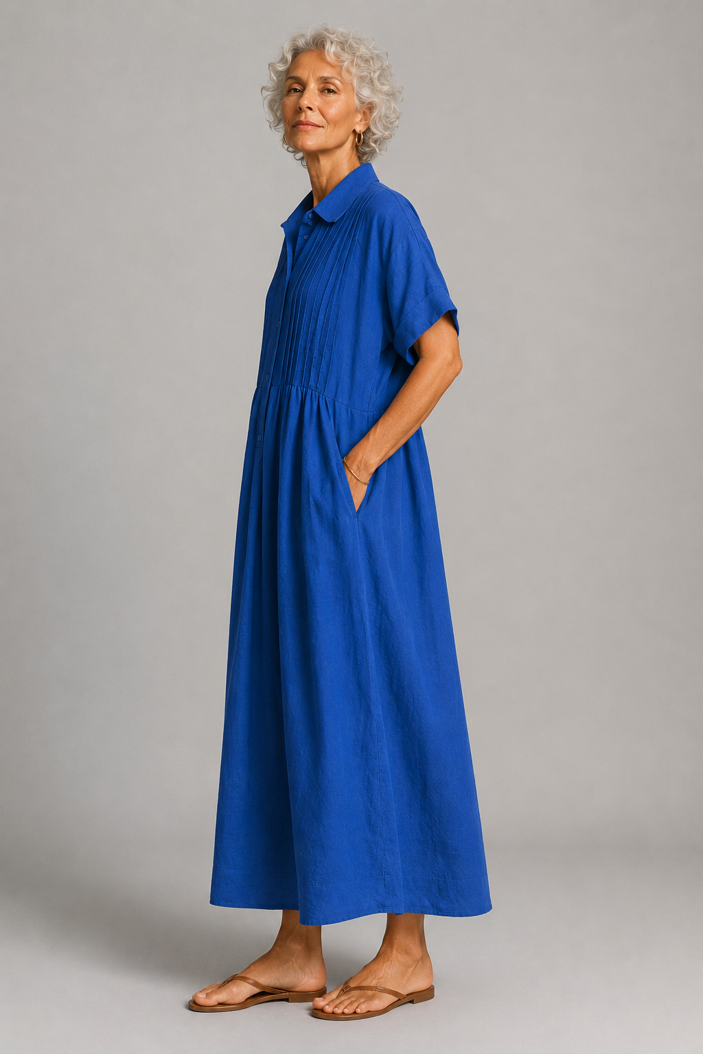 Océane | Abito estivo maxi blu