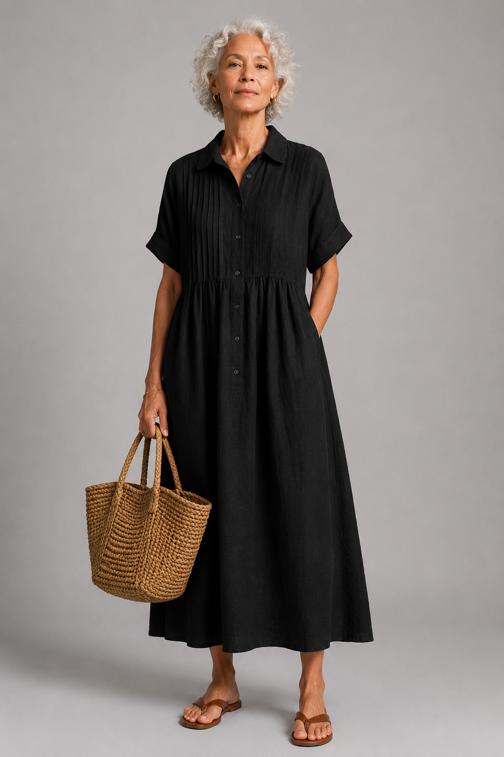 Océane | Abito estivo maxi blu