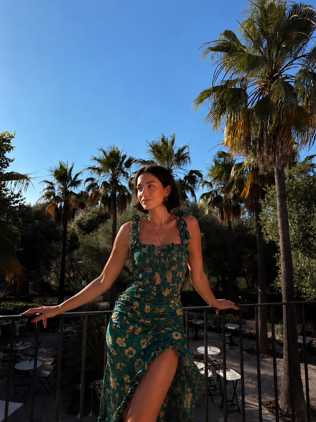 Fulvia | Abito Lungo Boho con Spacco – Lucia Toscana