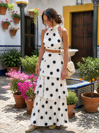 Marbella Pois | Completo Top e Gonna a Pois