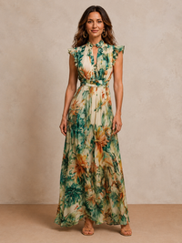 Grace | Chiffon Tropicale Dipinto