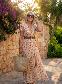 Joselin™ – Vestito lungo bohemien e vaporoso con cintura