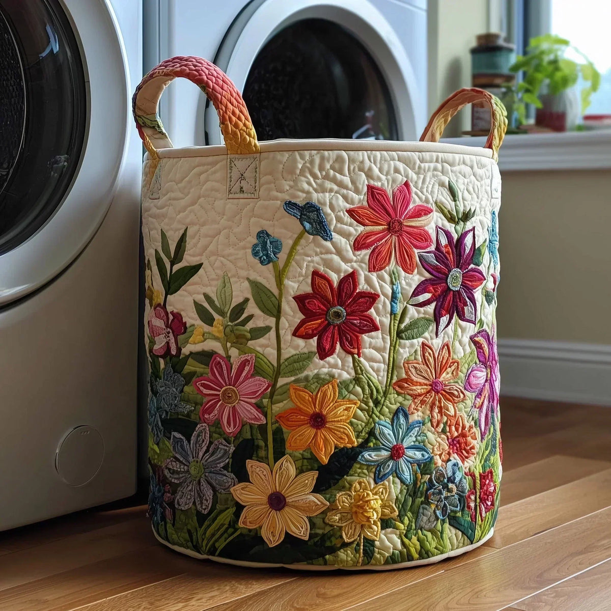 Fiori | Cesto per il bucato fatto a mano