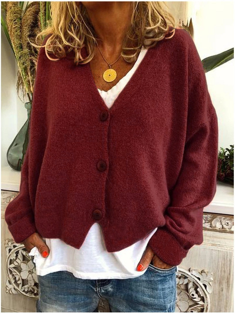 Cardigan in Maglia Relaxed Fit Comfortabel