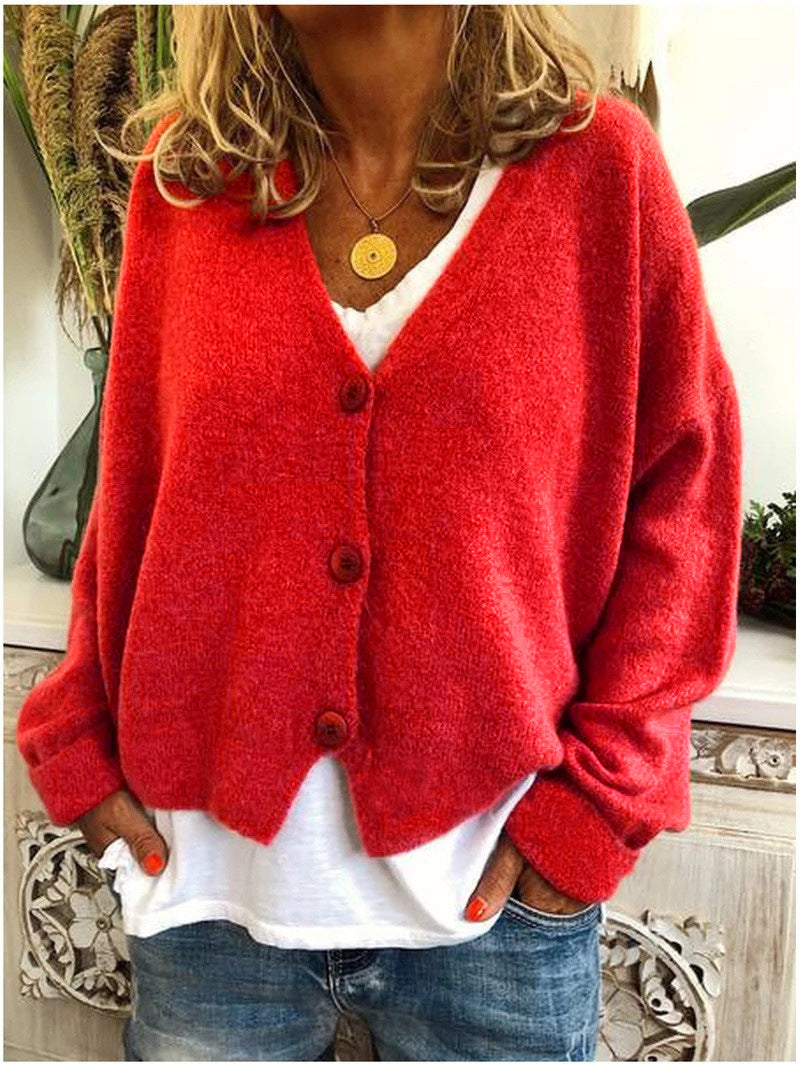 Cardigan in Maglia Relaxed Fit Comfortabel