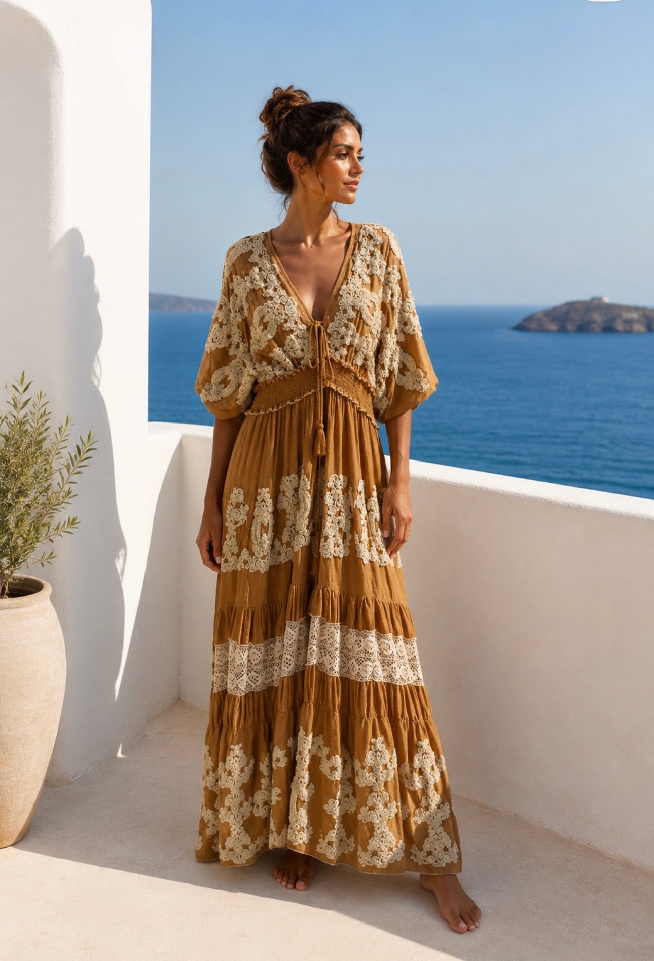 Vestito Sahara Caramello