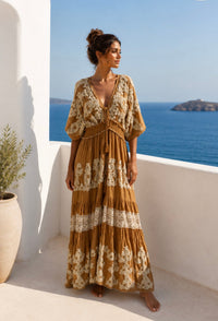 Vestito Sahara Caramello