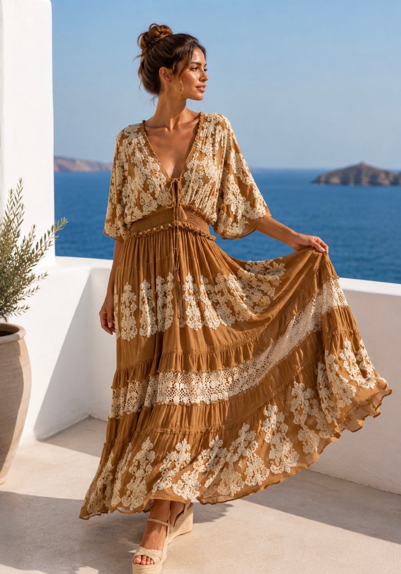 Vestito Sahara Caramello