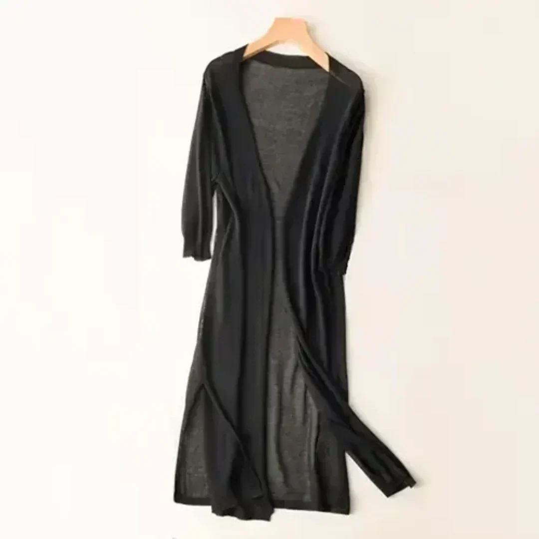 Cardigan lungo leggero ed elegante per donne