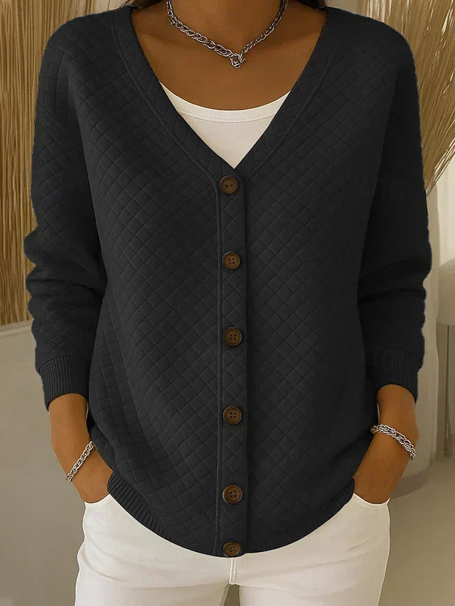 Laverne | Cardigan imbottito con bottoni frontali