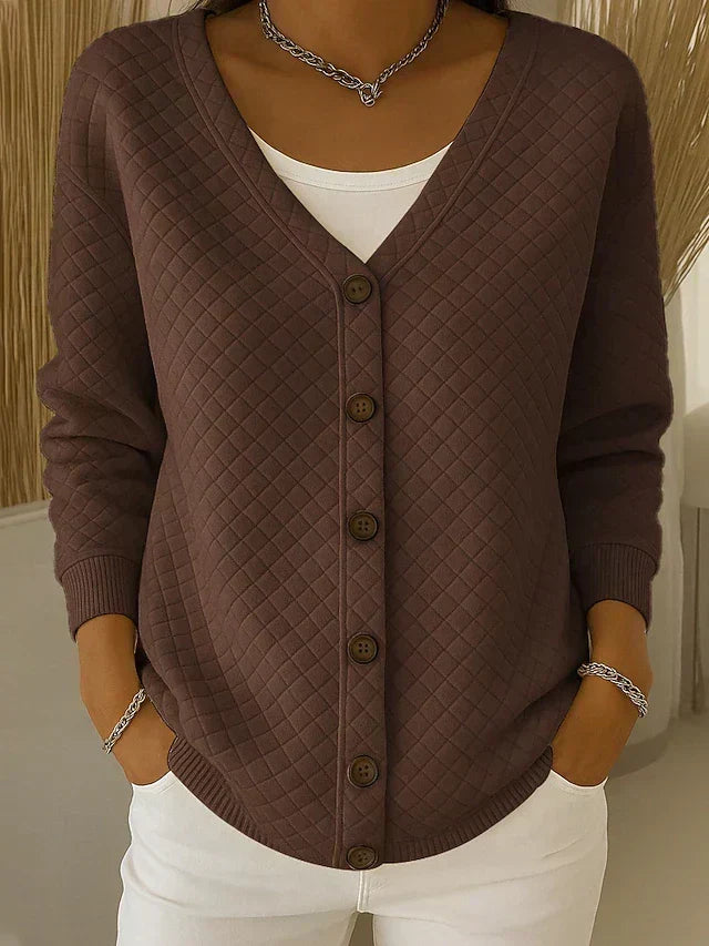 Laverne | Cardigan imbottito con bottoni frontali