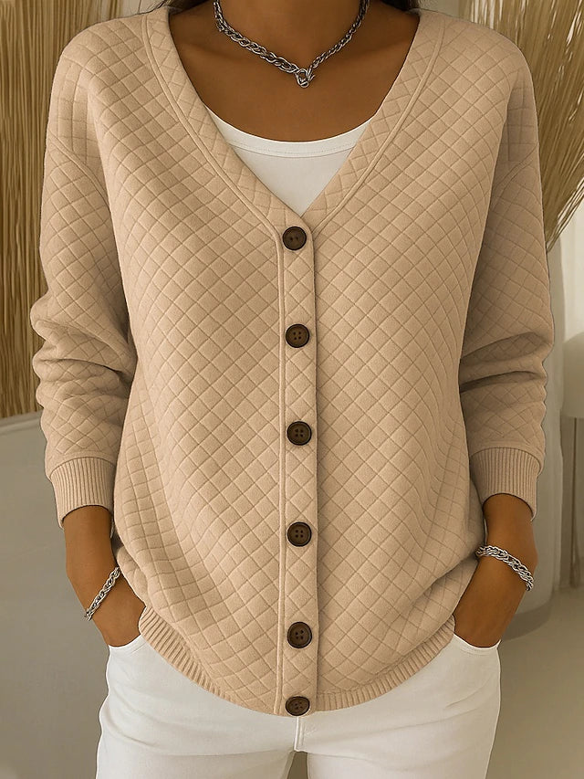 Laverne | Cardigan imbottito con bottoni frontali