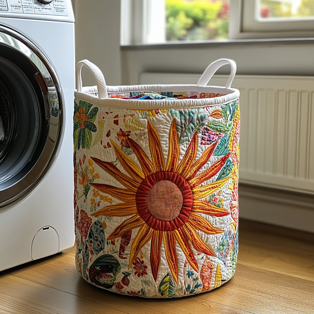 Meadow Sunburst | Cesto per la biancheria fatto a mano