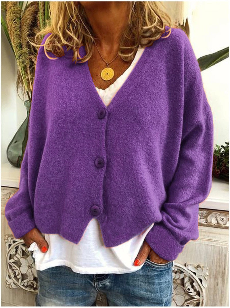 Cardigan in Maglia Relaxed Fit Comfortabel