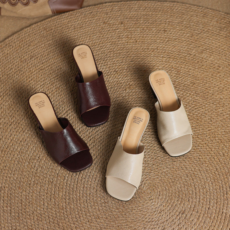Avena | Mules in Pelle Vera