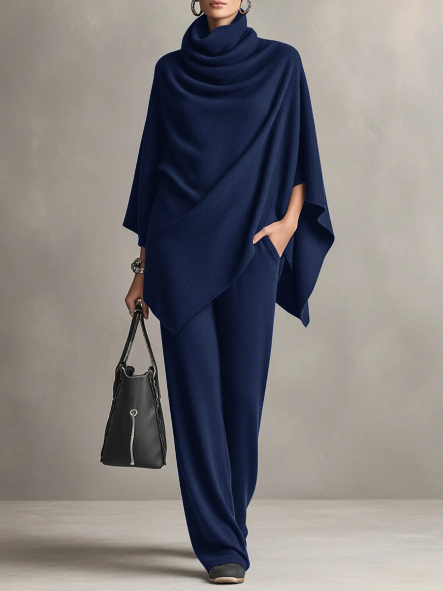 Celeste | Set Elegante a Due Pezzi con Drappeggio