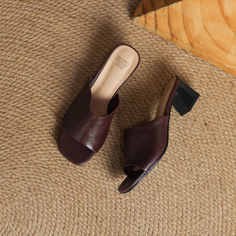 Avena | Mules in Pelle Vera