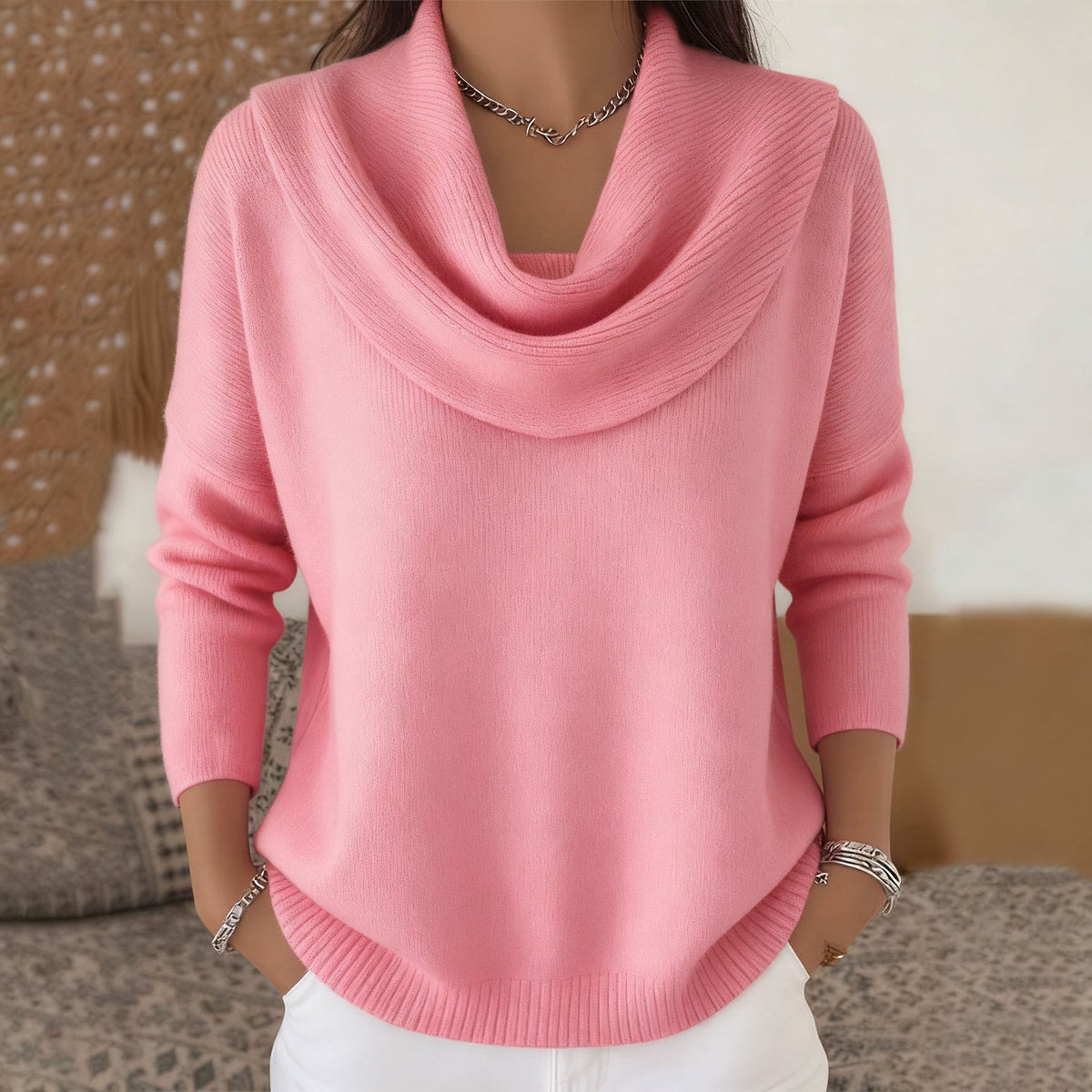 Juliette | Maglione con Collo a Cowl
