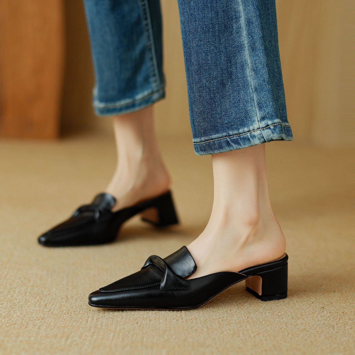 Erlen | Mule in Pelle Vera