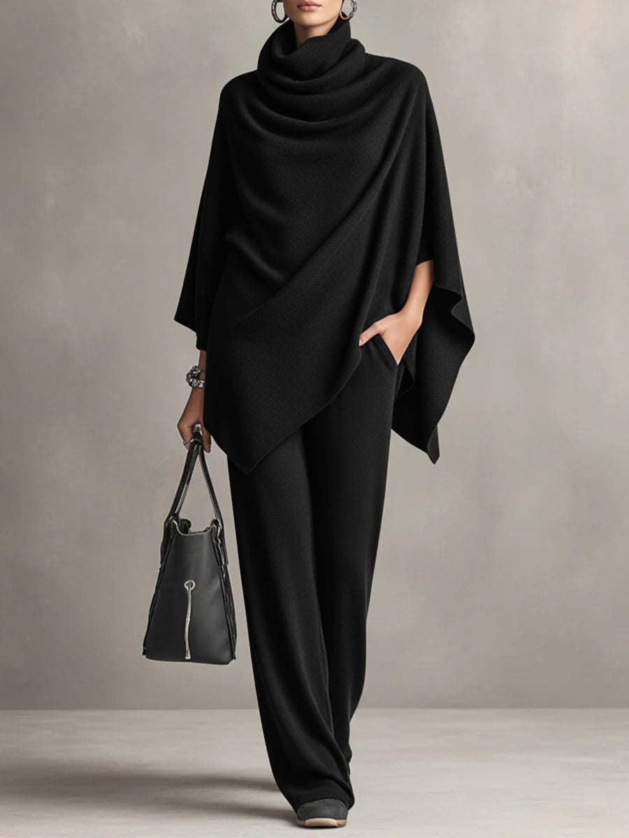 Celeste | Set Elegante a Due Pezzi con Drappeggio