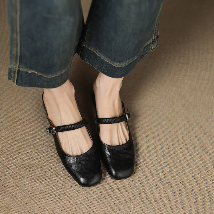 Novie | Mules Mary Jane in Pelle Vera