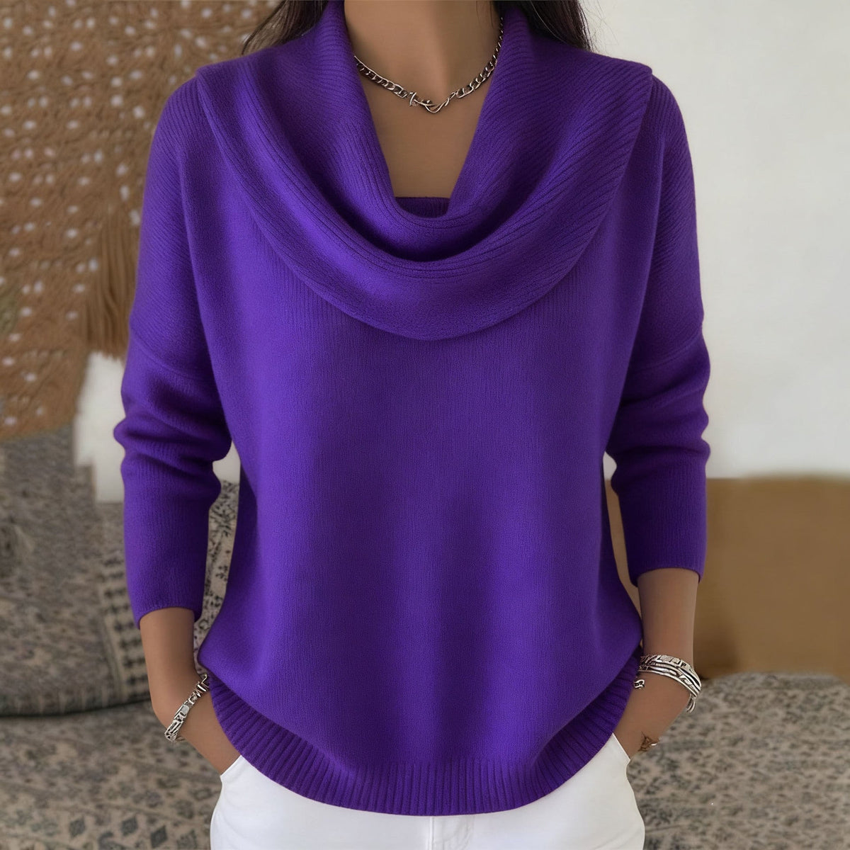 Juliette | Maglione con Collo a Cowl