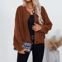 Gilet A Maglia Con Bottoni Per Donne