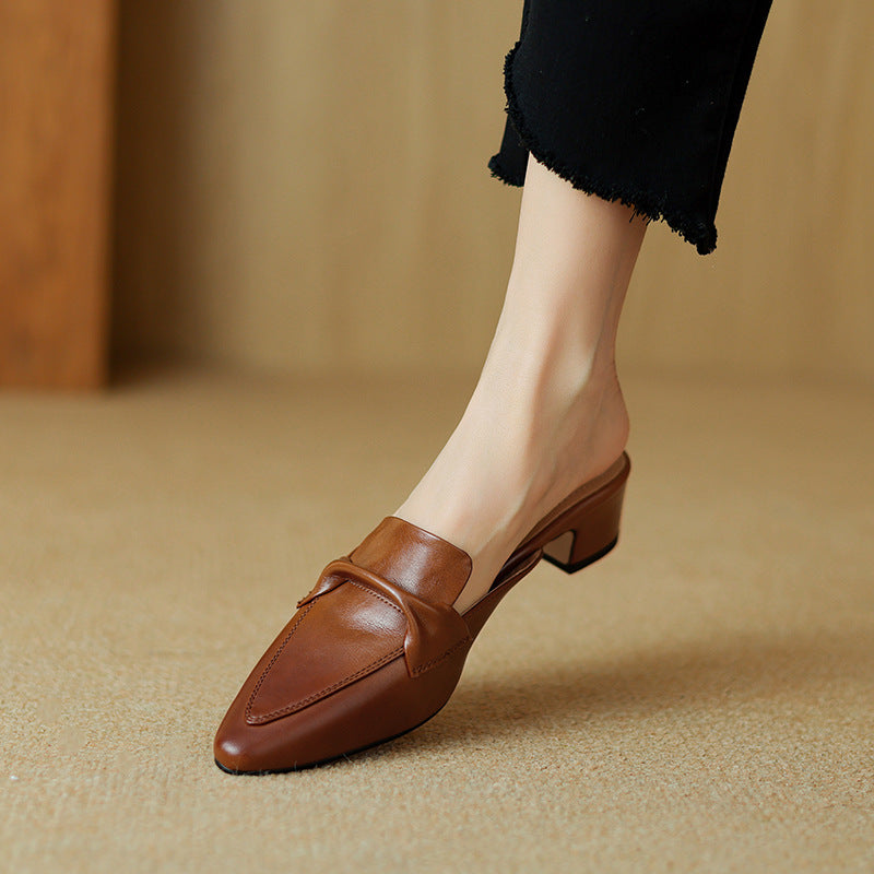 Erlen | Mule in Pelle Vera