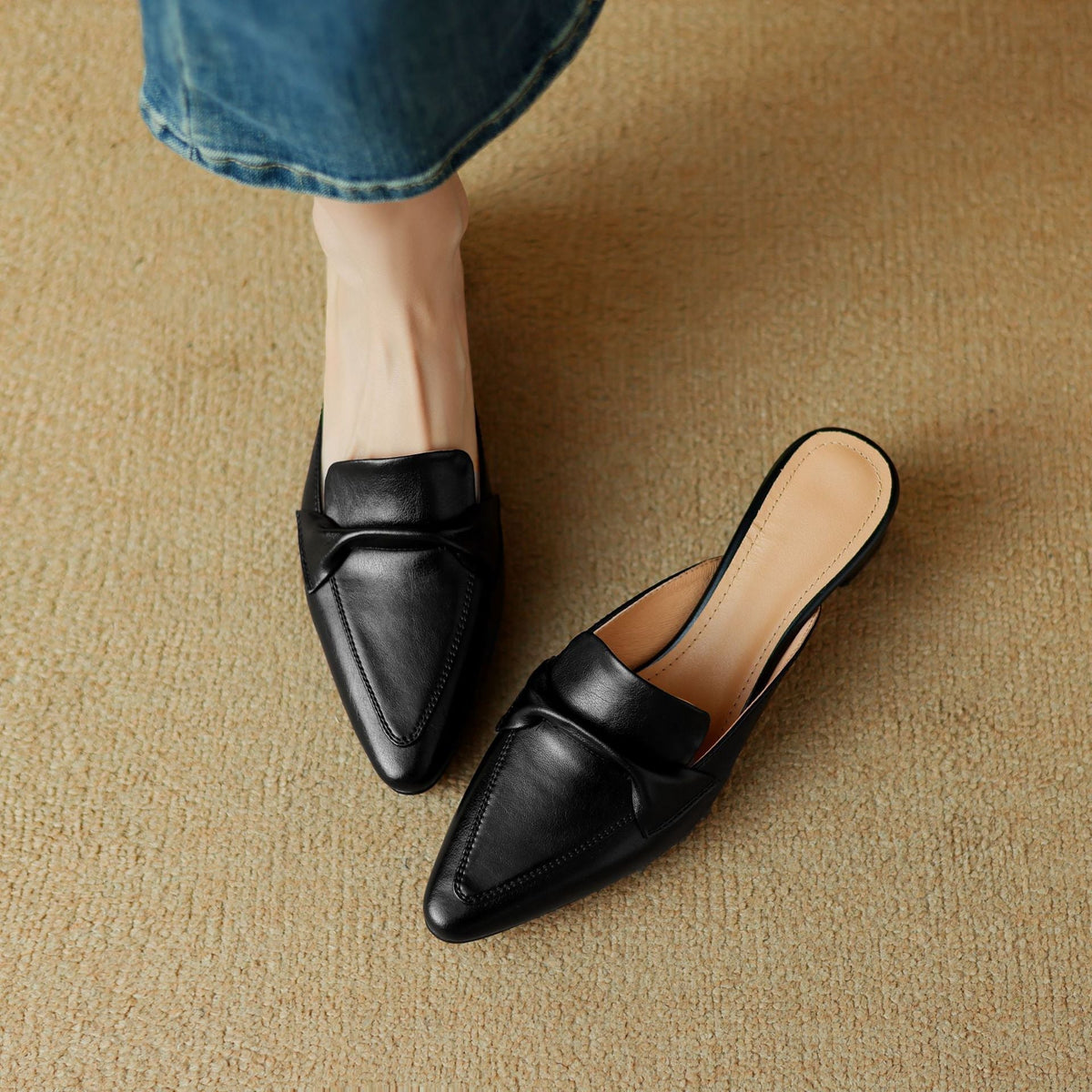 Erlen | Mule in Pelle Vera