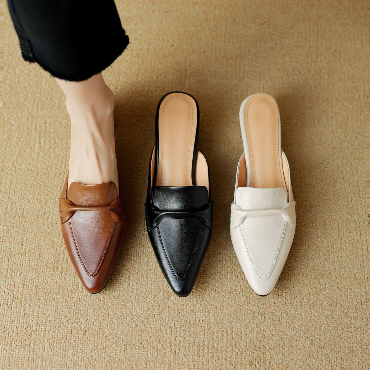Erlen | Mule in Pelle Vera
