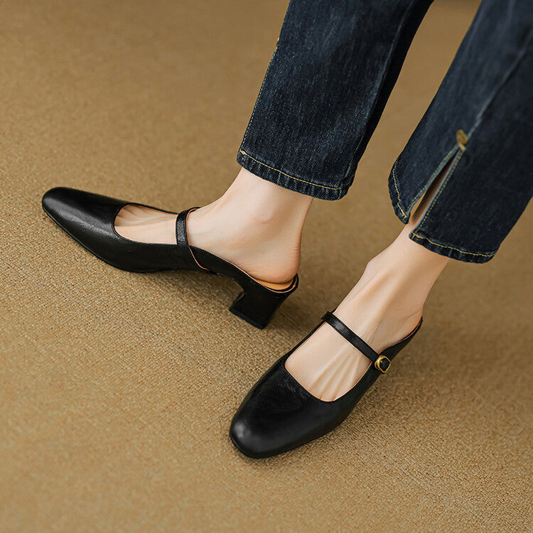 Vian | Mules in Pelle Vera