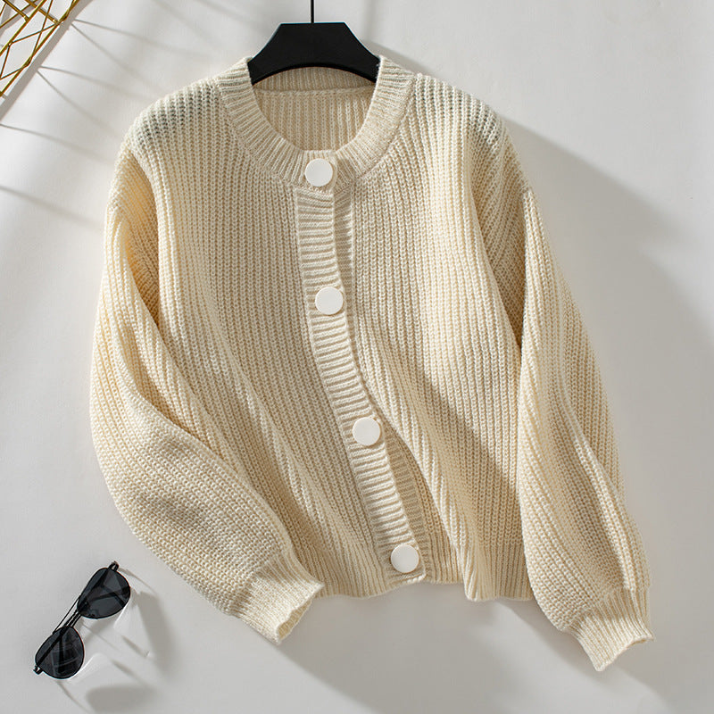 Gilet A Maglia Con Bottoni Per Donne