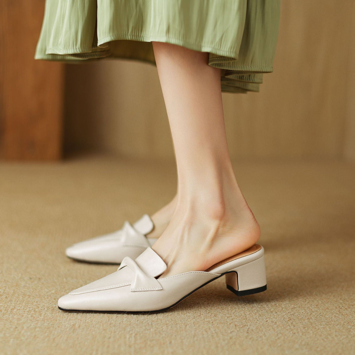 Erlen | Mule in Pelle Vera