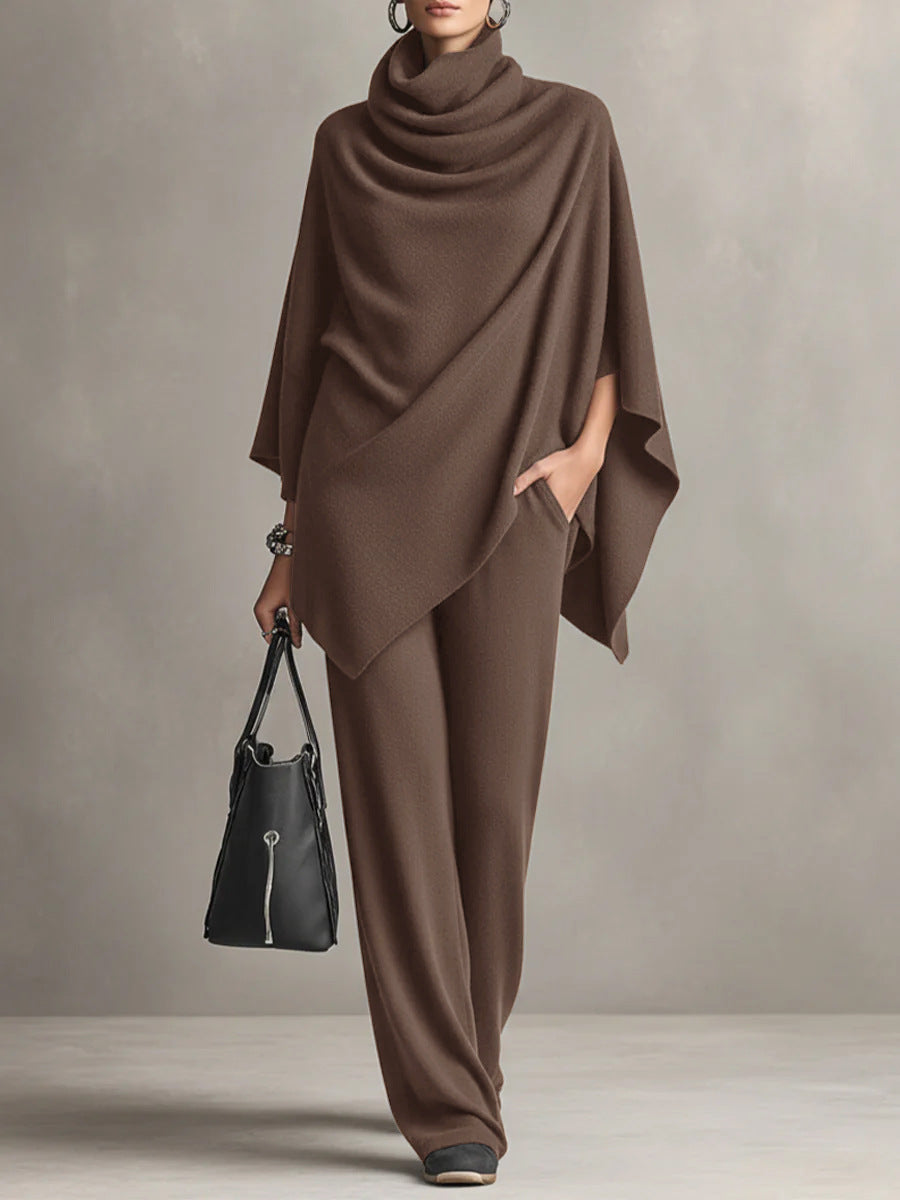 Celeste | Set Elegante a Due Pezzi con Drappeggio