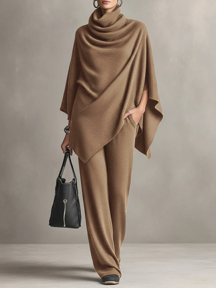 Celeste | Set Elegante a Due Pezzi con Drappeggio