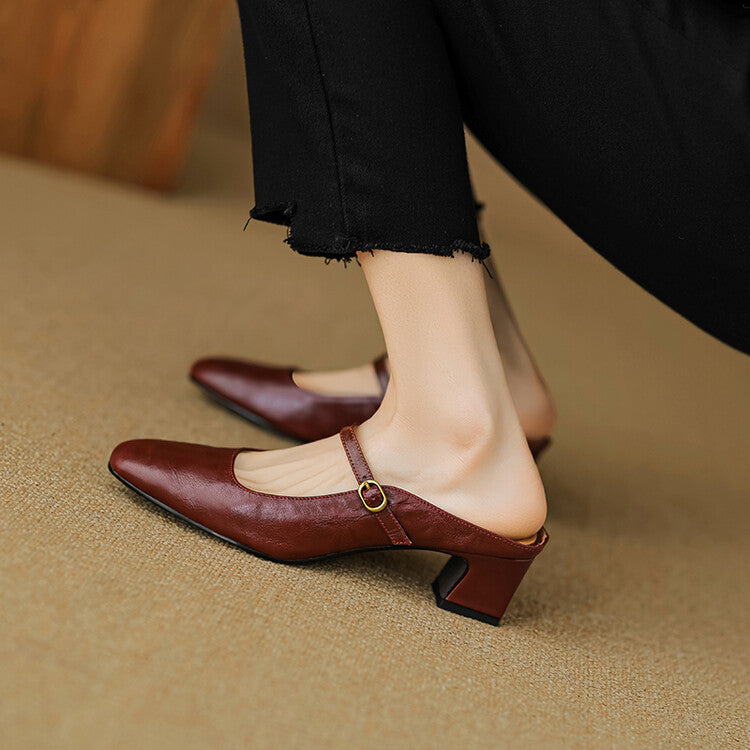 Vian | Mules in Pelle Vera
