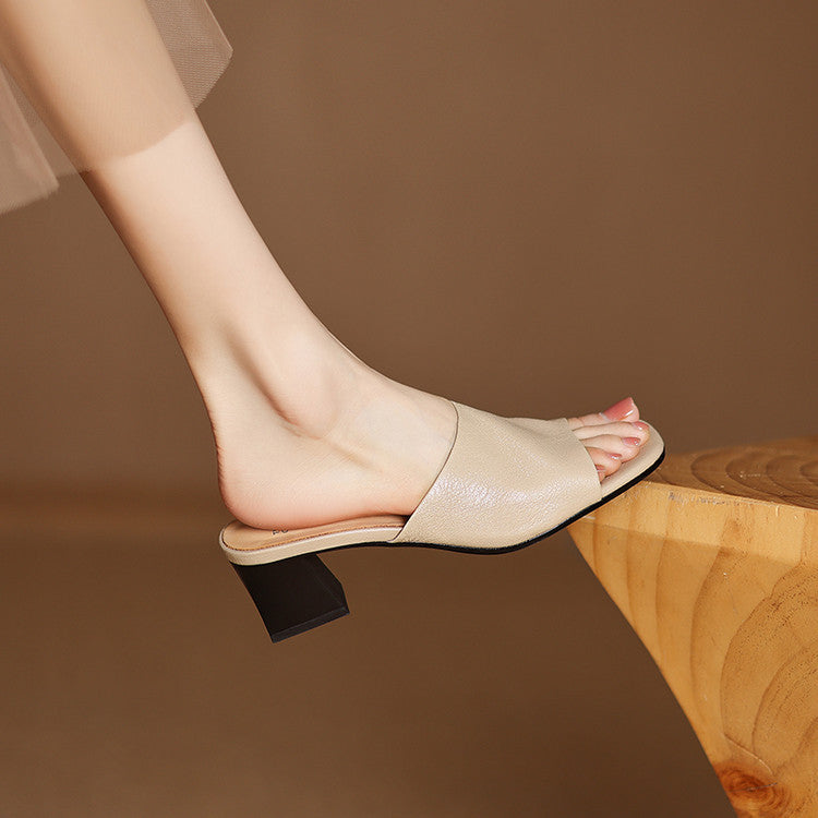 Avena | Mules in Pelle Vera